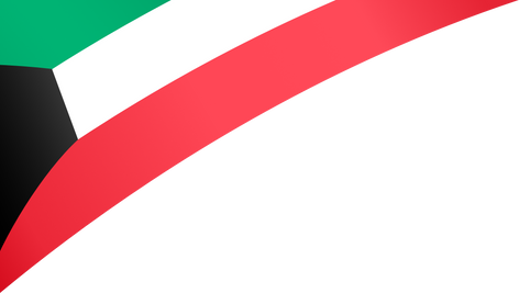 Kuwait   flag  isolated  on png or transparent background